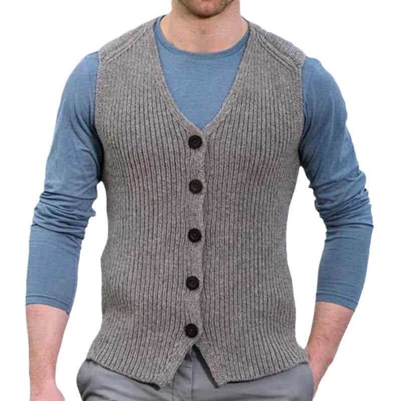 Stilvolle Herren Wollstrickweste Slim Fit Wollweste Perfekt für Herbst & Winter | SY0163