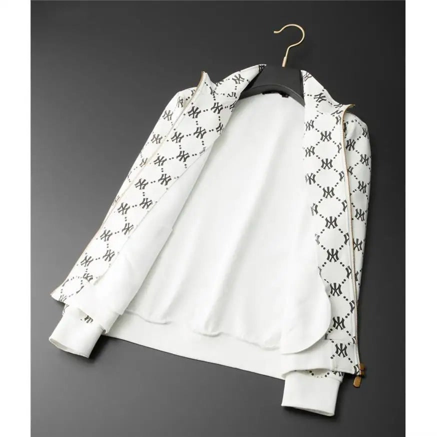 Europäische Luxus-Stickerei-Druck Stehkragen Casual Pullover Jacke | 21049