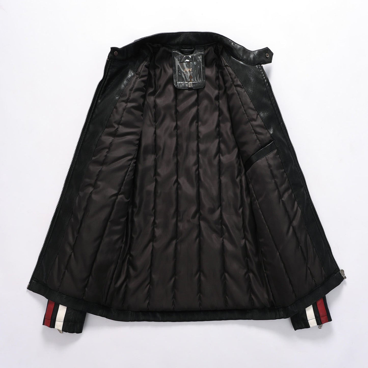 Herren Lederjacke Farblich passende Motorrad Pu Lederjacke | KH-168