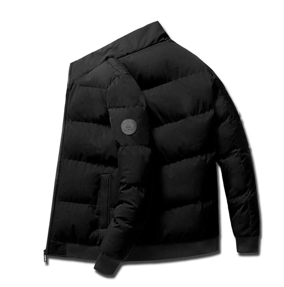 Dicke Winter-Daunenjacke für Herren – Warmer Baumwollmantel mit Stehkragen für europäische Winter 8668