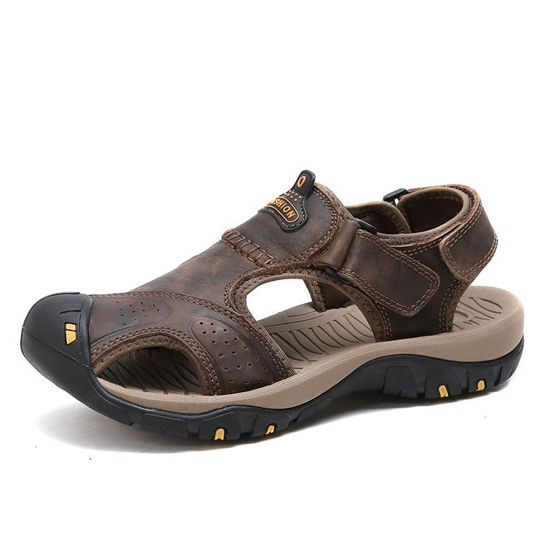 Neuankömmling Echtes Kuhleder Sommer Wandern Strand Wasser Sandalen | 7238