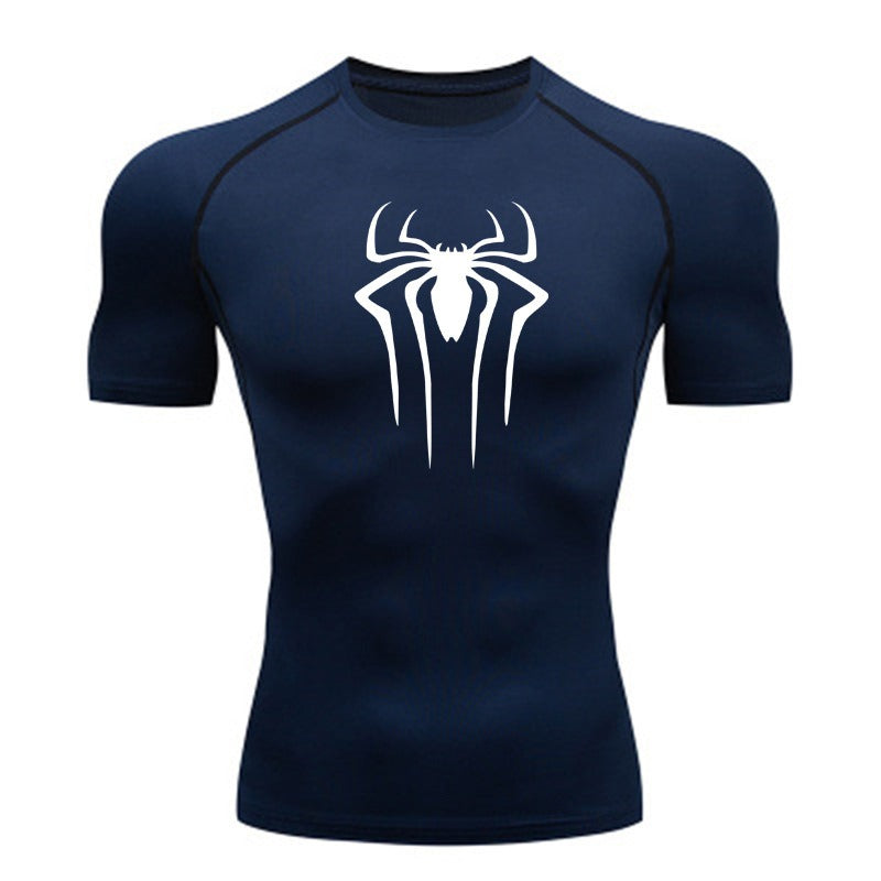 Atmungsaktive, elastische Strumpfhose, kurzärmelig, schnelltrocknend, Sport-Fitness-T-Shirt | 6013