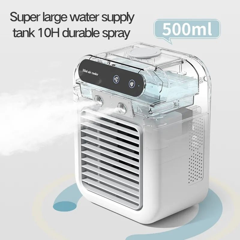 Luftkühler-Ventilator Mini-Klimaanlage-Ventilator Luftbefeuchter Tisch-Wasserkühlungsventilator | L7
