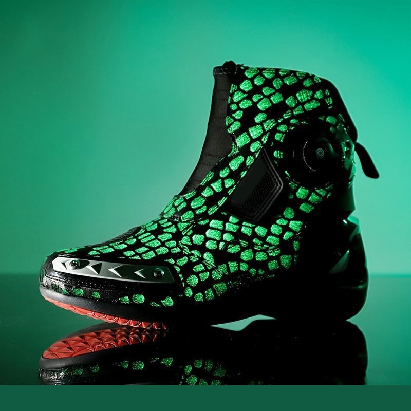Professionelle Mountainbike-Stiefel aus schwarzem Leder | 666