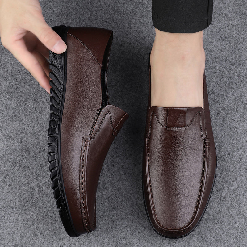Business Lederschuhe Slip On Loafer Drive Walking Schuhe | B2102