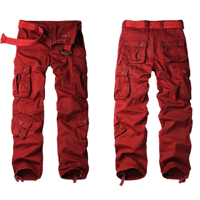 Herrenhose Cargohose Outdoor Multi-Pocket Overalls Hose Übergröße Freizeithose |