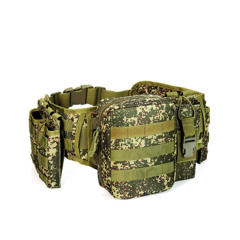 Taktischer Outdoor-Gürtel mit Gurtzeug – Multifunktionale Militär-Hüfttasche | AKM-106