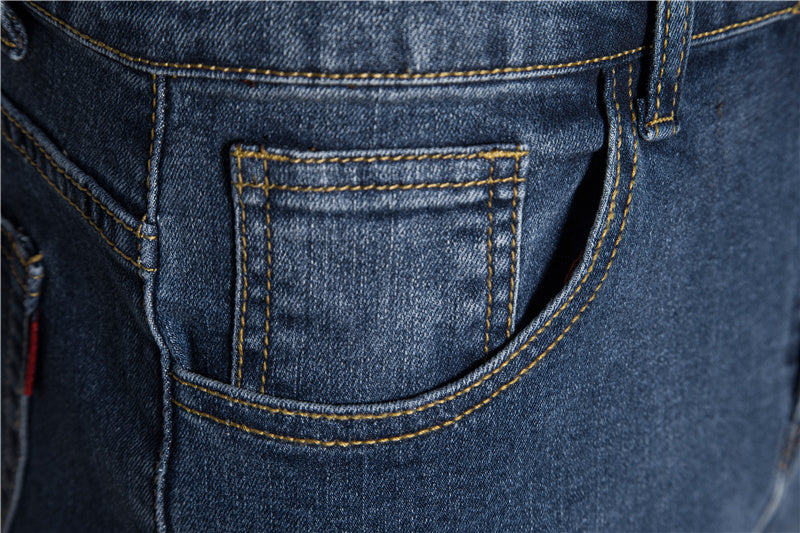 Herren Jeans Solid Casual Denim Jeans Slim Fit Stretch Denim Hose | 515-6183
