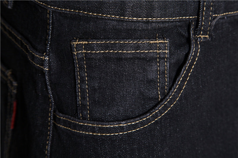Herren Jeans Solid Casual Denim Jeans Slim Fit Stretch Denim Hose | 515-6183