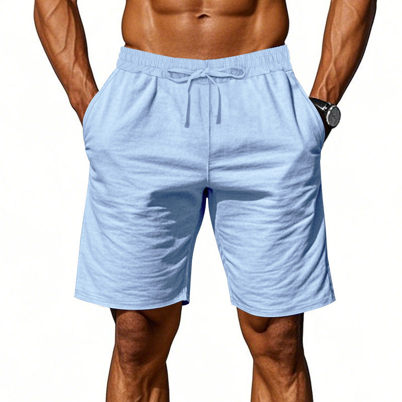 Leichte Strandshorts aus Leinenmischung für Herren – Relaxed Fit 5-Zoll-Freizeitshorts | WW-2