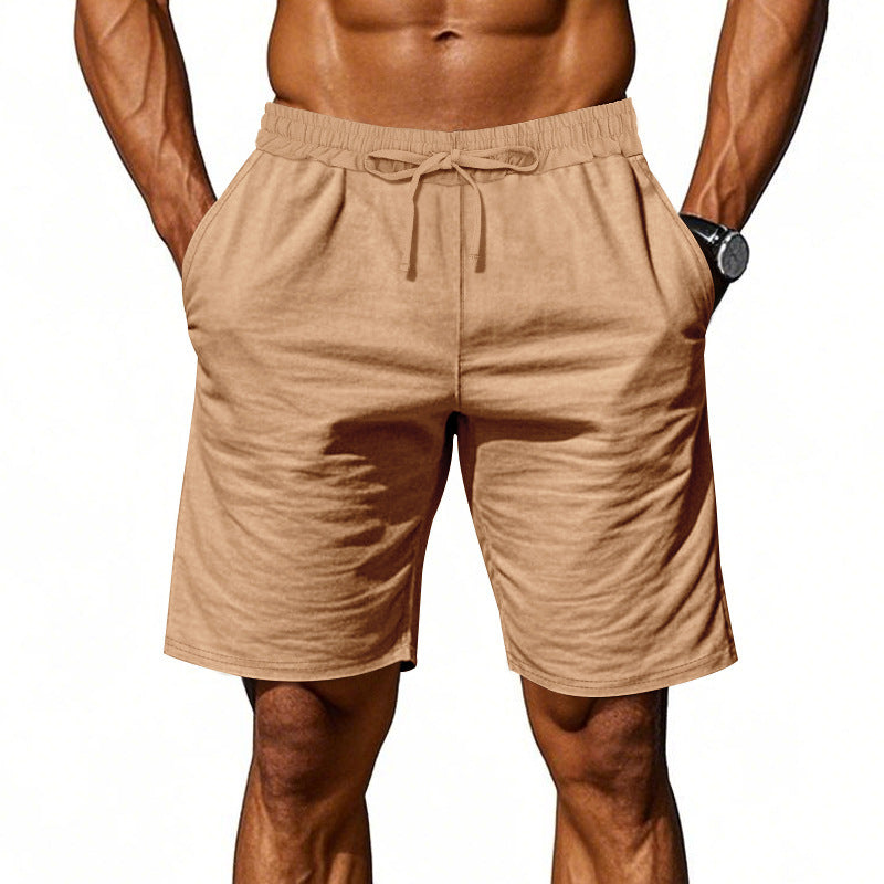 Leichte Strandshorts aus Leinenmischung für Herren – Relaxed Fit 5-Zoll-Freizeitshorts | WW-2