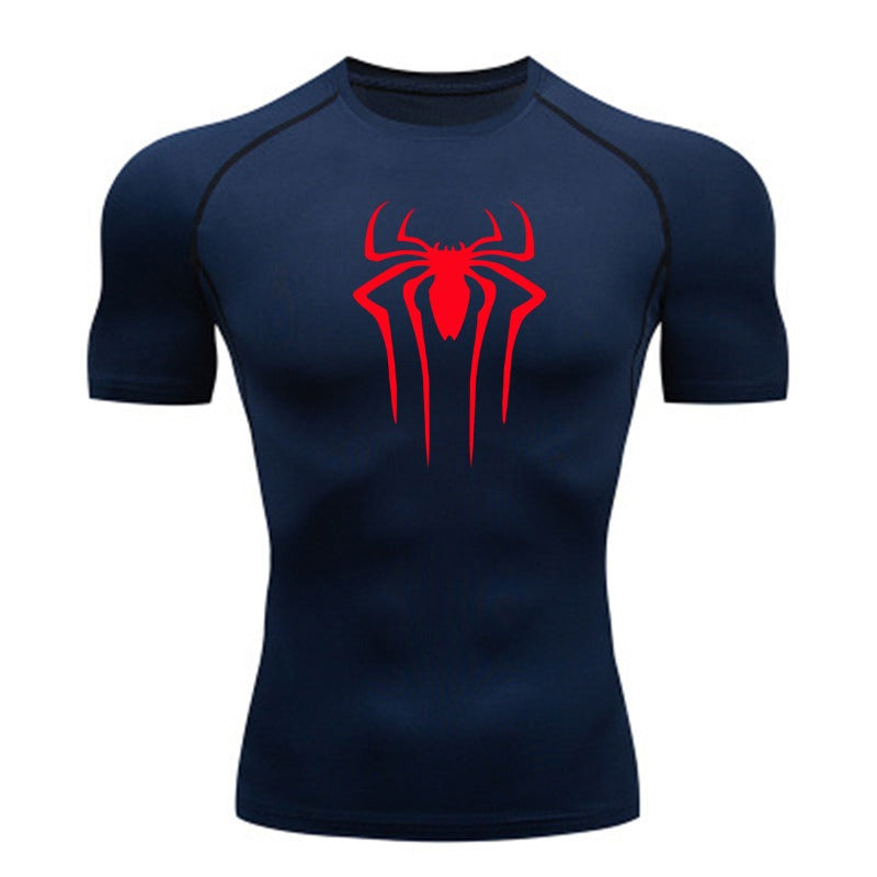 Atmungsaktive, elastische Strumpfhose, kurzärmelig, schnelltrocknend, Sport-Fitness-T-Shirt | 6013