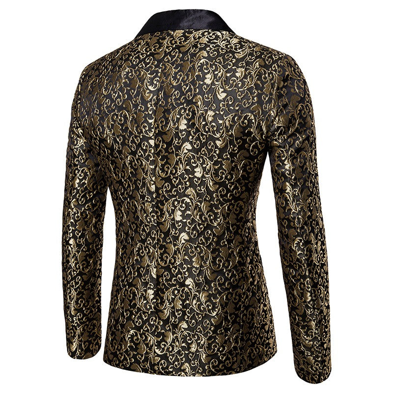 Herren Blazer Bankett Party Abschlussball Slim Fit Hochzeit Smoking Anzug Schal Revers Jacken | XZ32