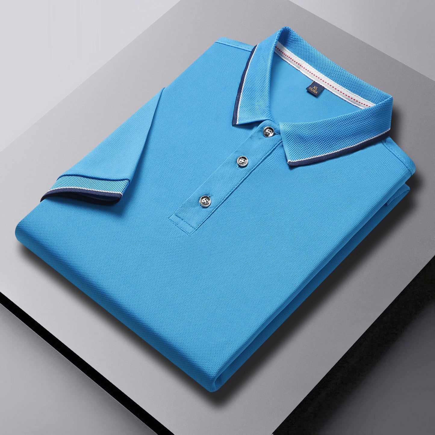 Herren-Golf-Poloshirt mit kurzen Ärmeln und Revers, schnelltrocknend und mit gesticktem Design | SG2316