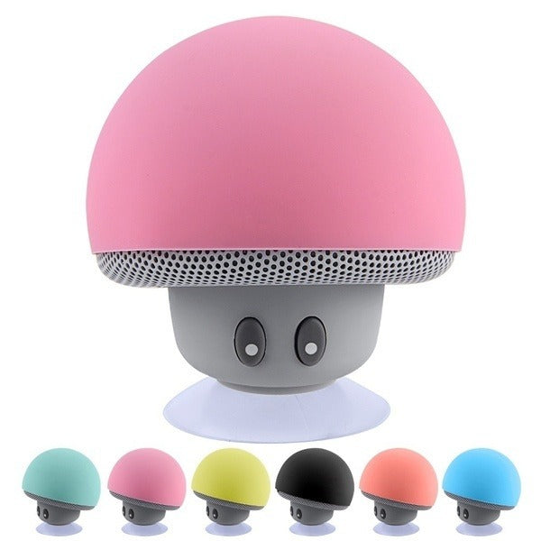 Kabelloser Mini-Bluetooth-Lautsprecher Pilzkopf Tragbarer BT-Lautsprecher Saugnapf Handy Tablet Subwoofer | 2023