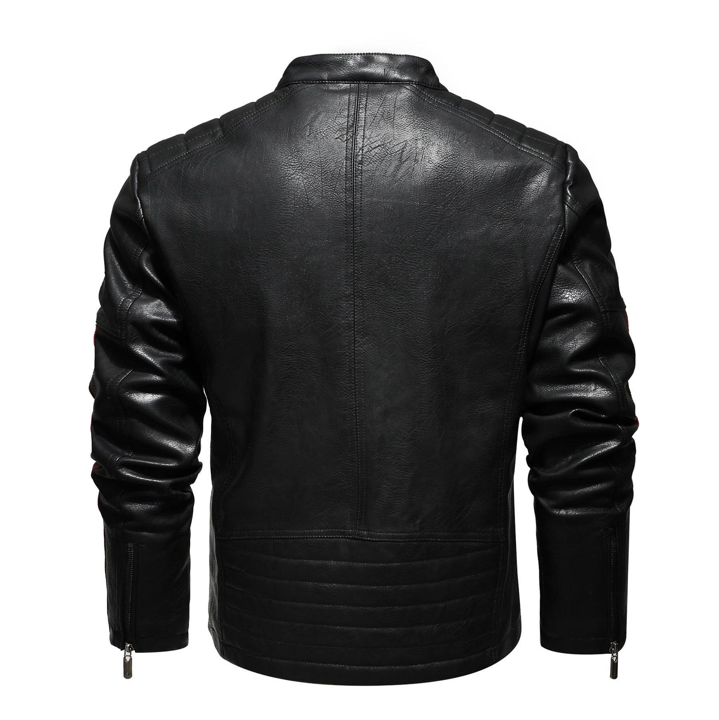 Herren Lederjacke Farblich passende Motorrad Pu Lederjacke | KH-168
