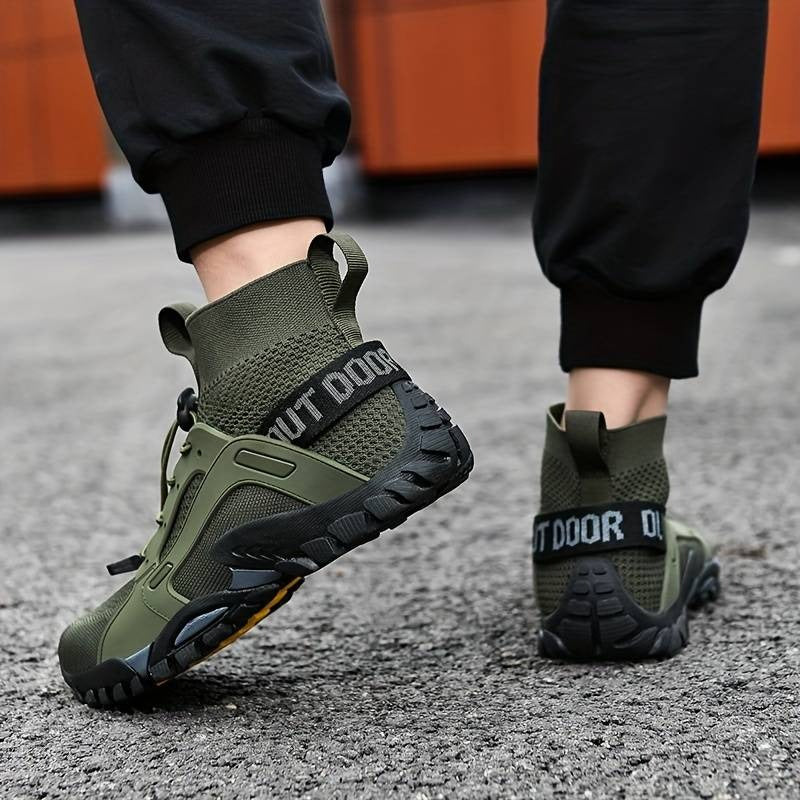 Trendige, ultraatmungsaktive Herren-Sneaker, strapazierfähige und rutschfeste Outdoor-Wander- und Angelschuhe | W-25