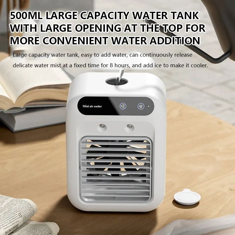 Luftkühler-Ventilator Mini-Klimaanlage-Ventilator Luftbefeuchter Tisch-Wasserkühlungsventilator | L7