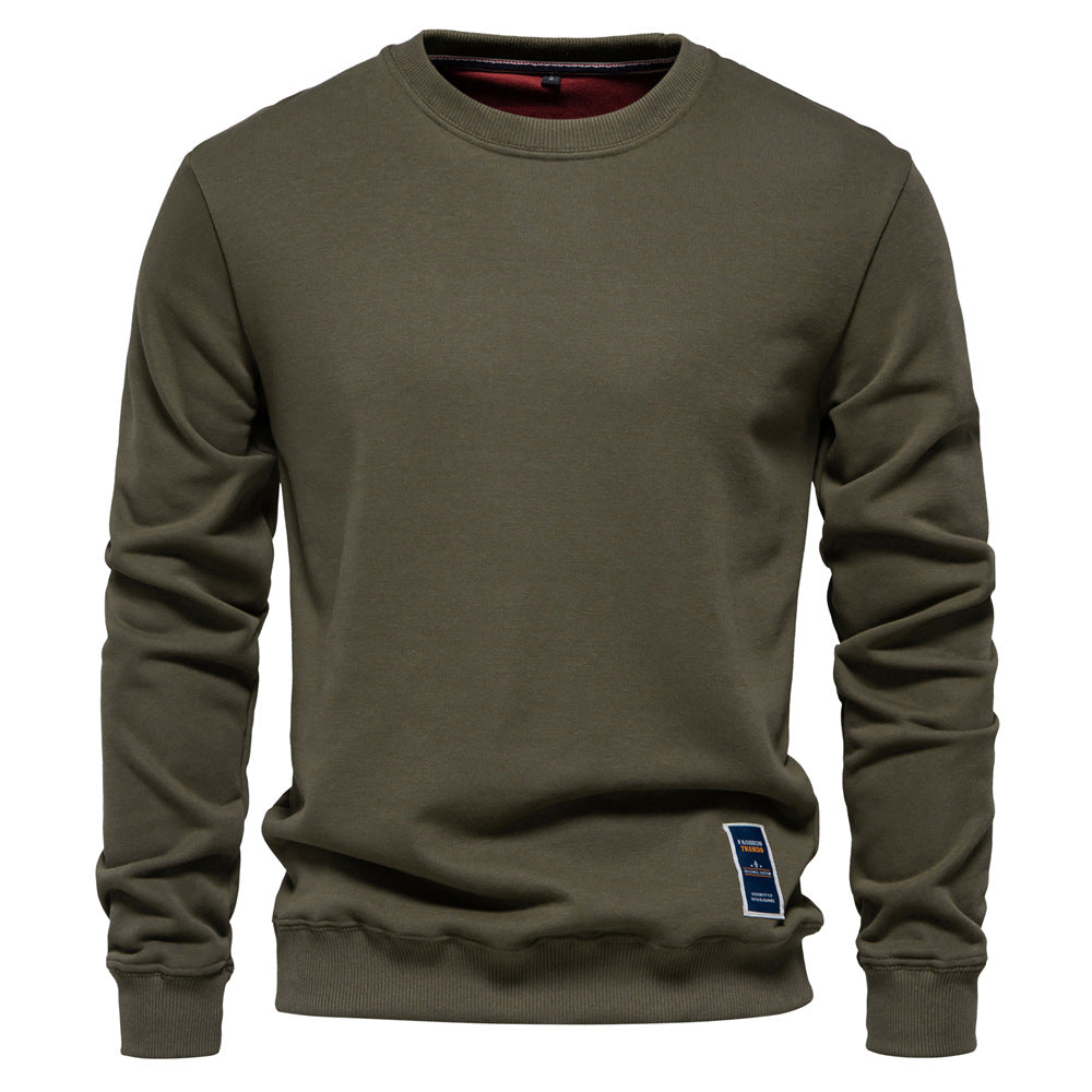Winterdicker Pullover mit Rundhalsausschnitt, einfarbig, langärmelig, warm, schmaler Pullover | HD156