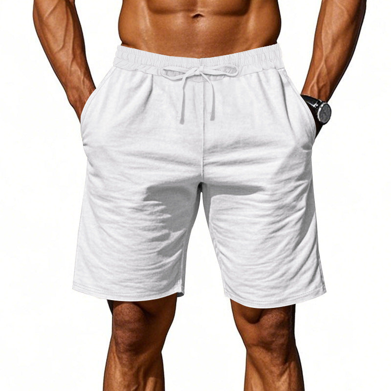 Leichte Strandshorts aus Leinenmischung für Herren – Relaxed Fit 5-Zoll-Freizeitshorts | WW-2