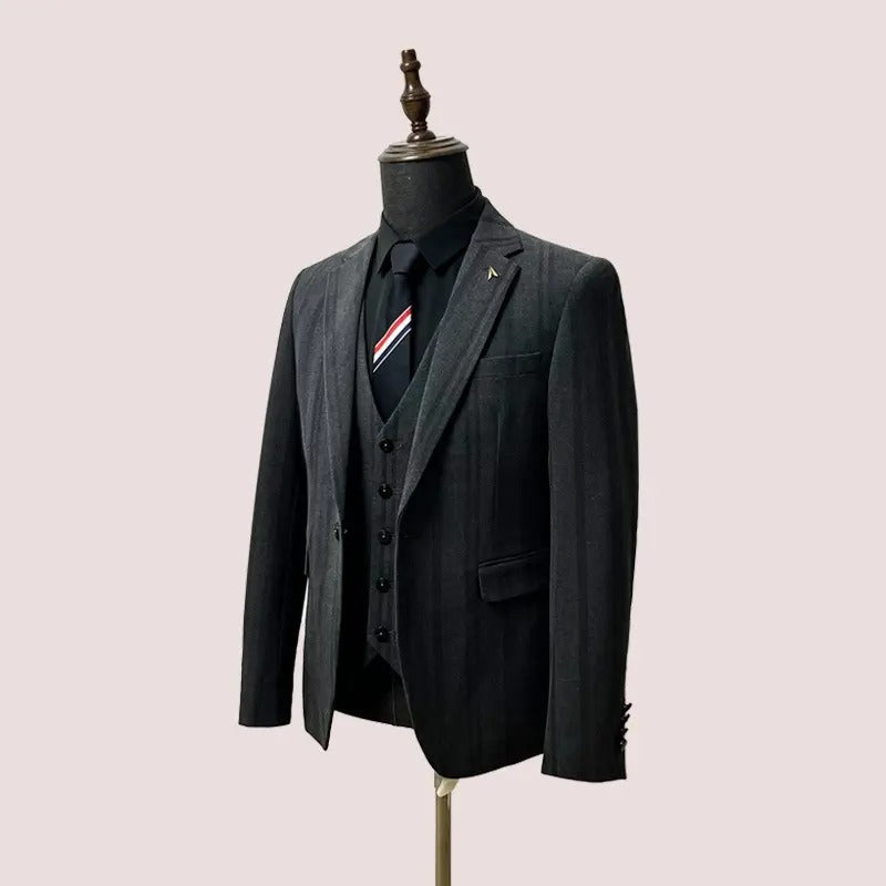 Dreiteiliger Herrenanzug aus hochwertigem Leinen – Formeller Blazer für Hochzeiten und Business | 978