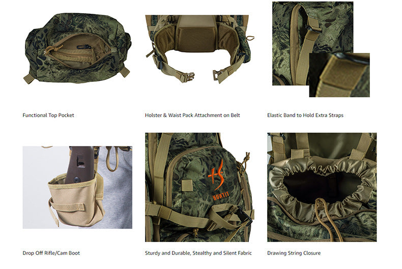Kane 3D Tactical Jagdrucksack – Große multifunktionale Outdoor-Tasche | HUNT01