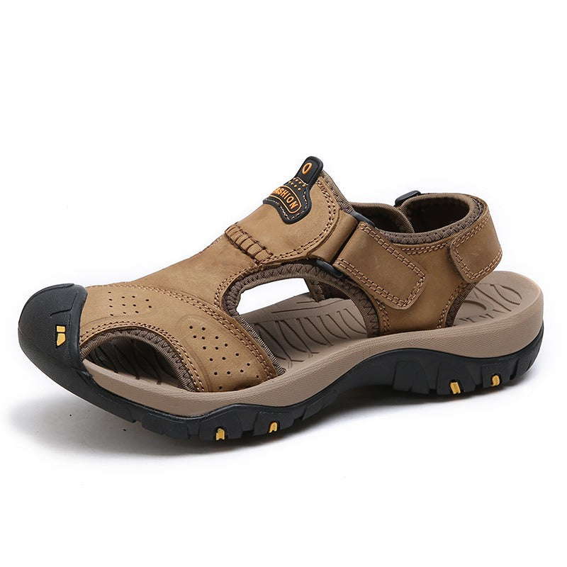 Neuankömmling Echtes Kuhleder Sommer Wandern Strand Wasser Sandalen | 7238