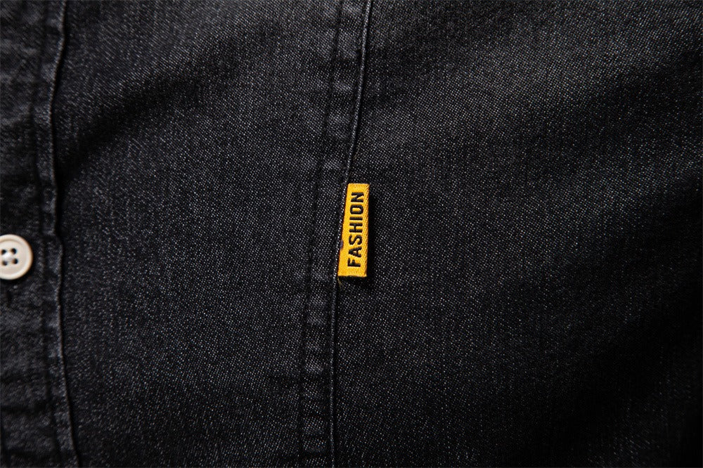 Herren Slim-Fit Jeanshemd - 2025 Frühling Lässiges Langarmshirt | 6036