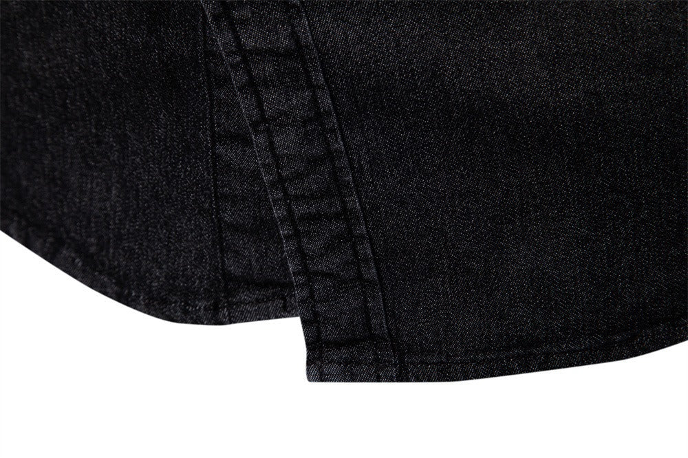 Herren Slim-Fit Jeanshemd - 2025 Frühling Lässiges Langarmshirt | 6036