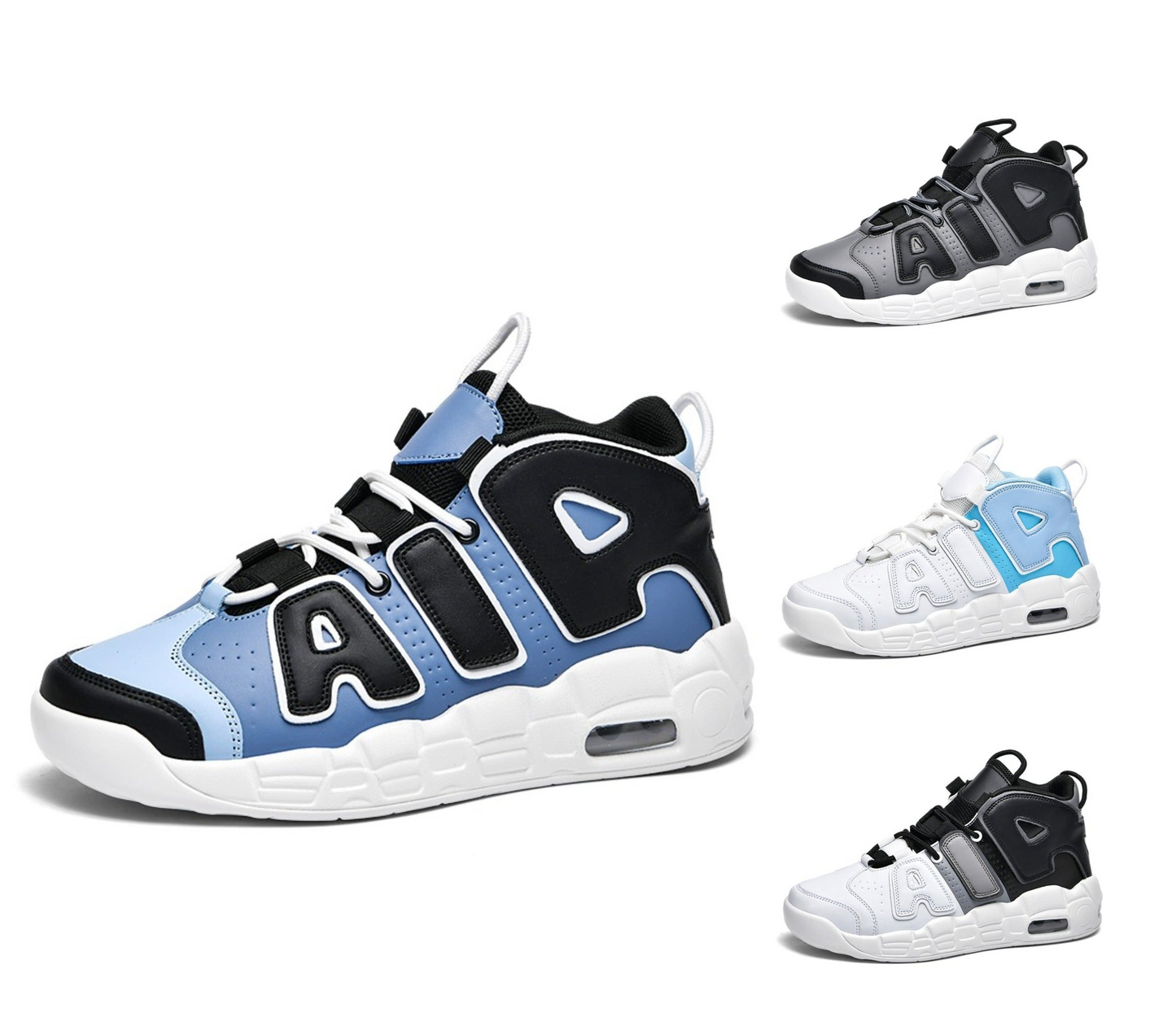 Herren Sneakers Leder Air Cushion Basketballschuhe