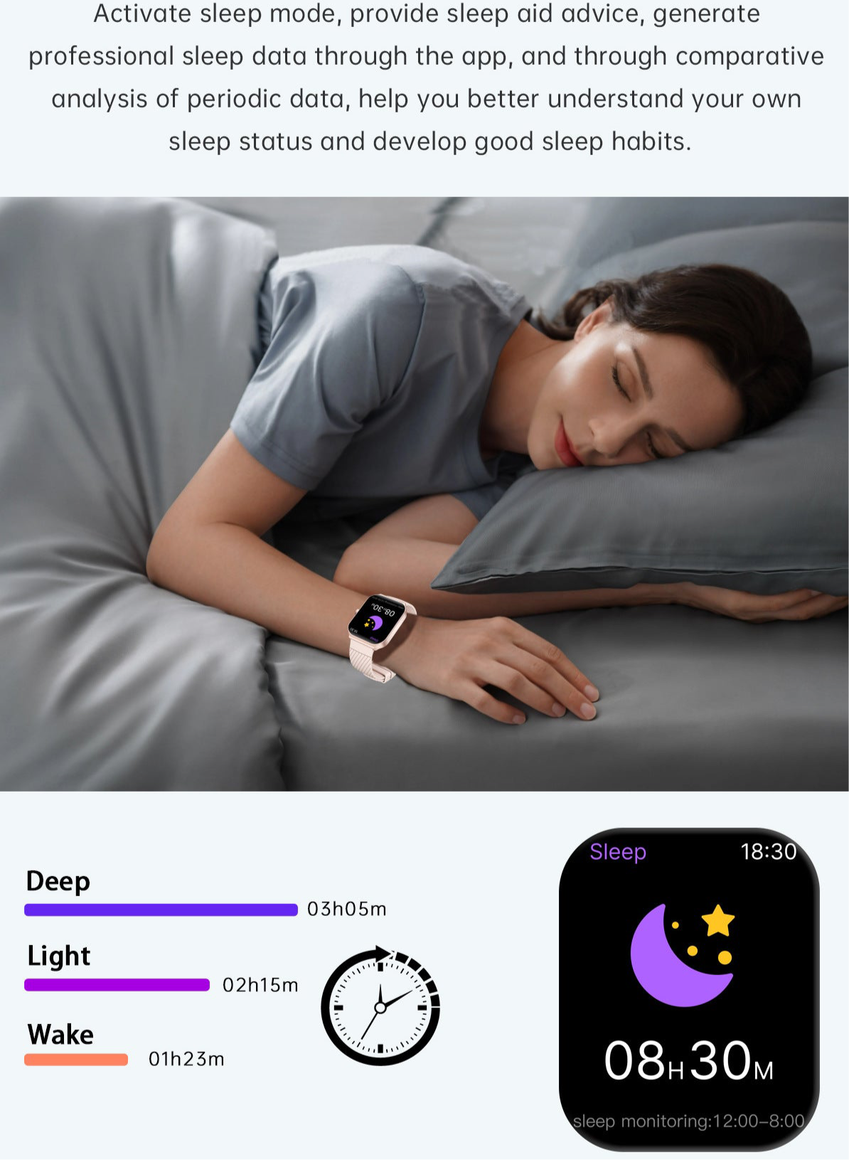 Smartwatch-Armband mit Bluetooth-Anruf, Gesundheitsüberwachung und Sport-Tracker für Männer und Frauen | Z88