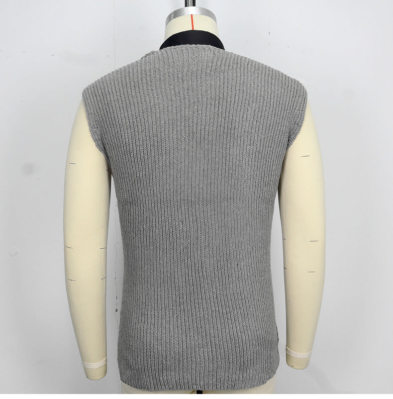 Stilvolle Herren Wollstrickweste Slim Fit Wollweste Perfekt für Herbst & Winter | SY0163