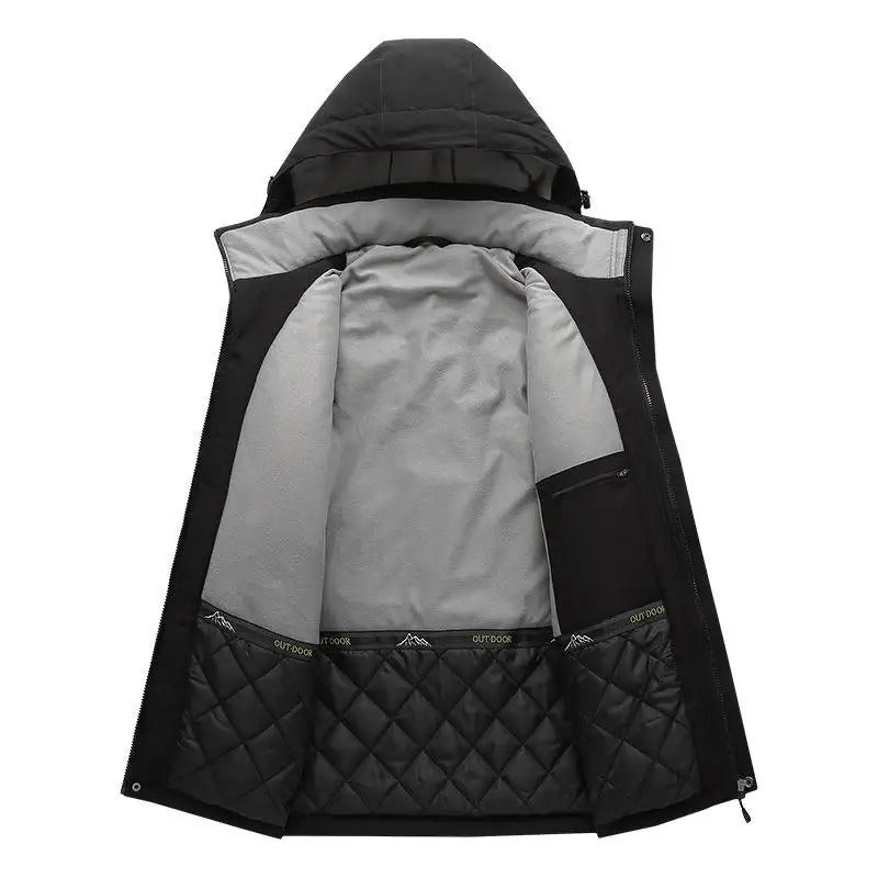 Herren USB-Elektroheizung Winter Fleece-Innenjacke Mäntel Dicke warme lässige USB-beheizte Premiumjacke | 993
