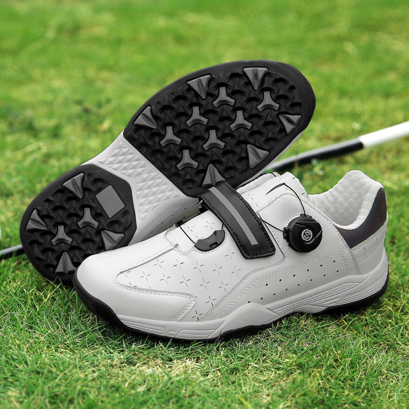 Herren Golfschuhe Bequeme Schnellschnürung Outdoor Sneakers | F9965
