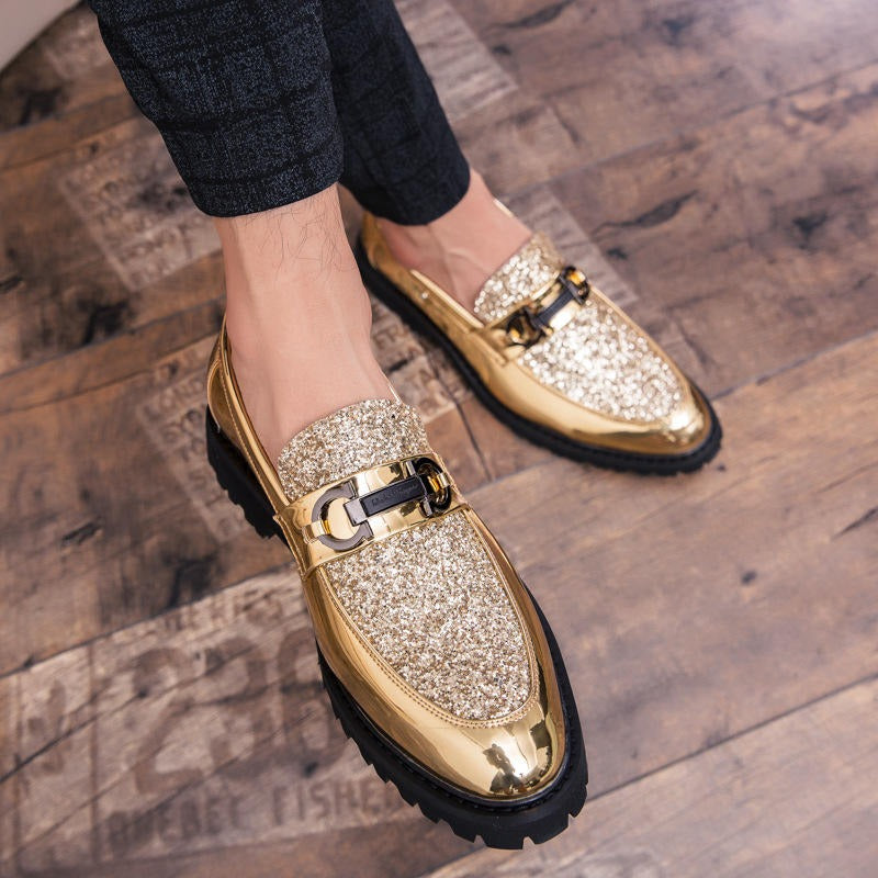 Herren Casual Trend Bright Upper Oxford Brogues Stiefel Britischer Stil Formelle Leder Büroschuhe