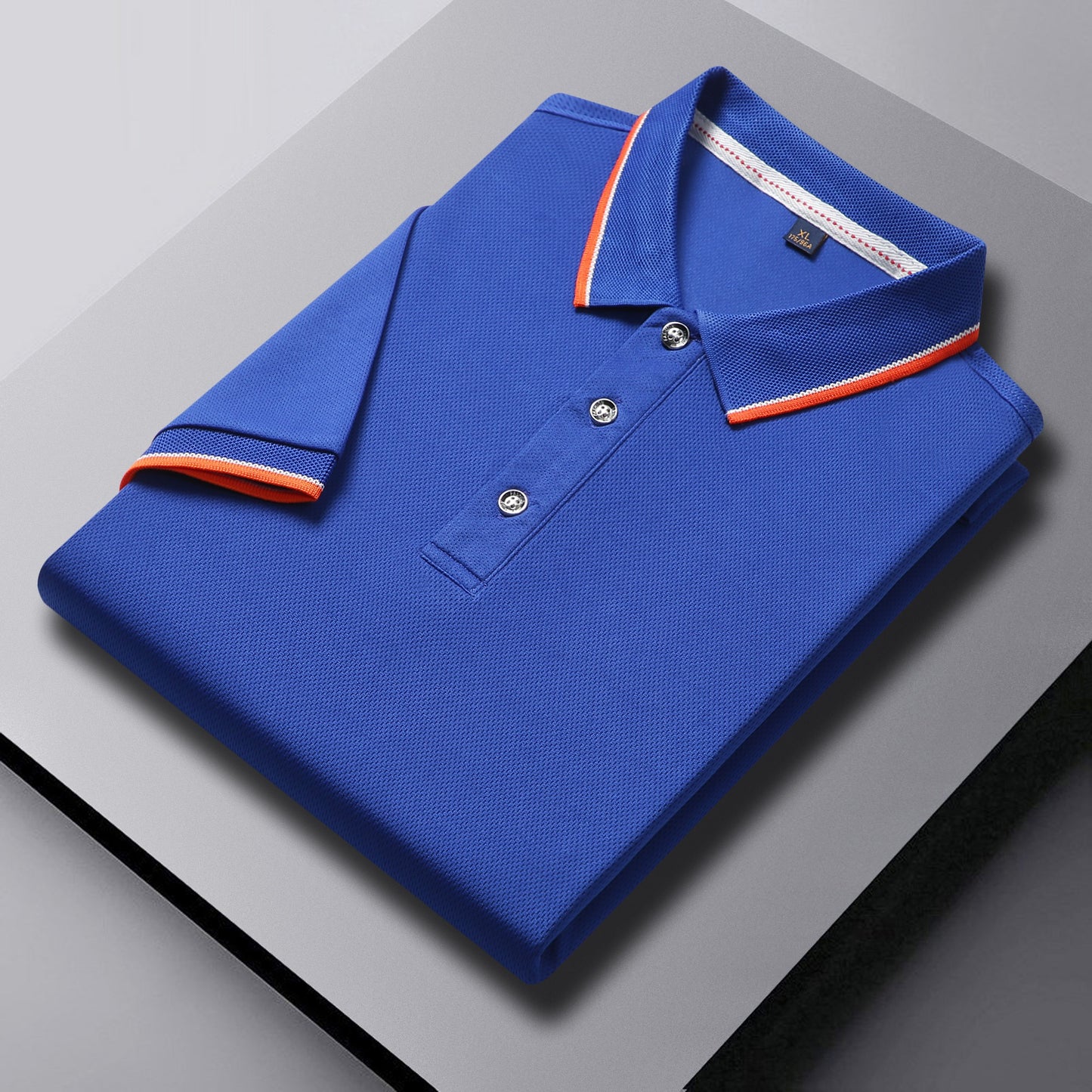 Herren-Golf-Poloshirt mit kurzen Ärmeln und Revers, schnelltrocknend und mit gesticktem Design | SG2316
