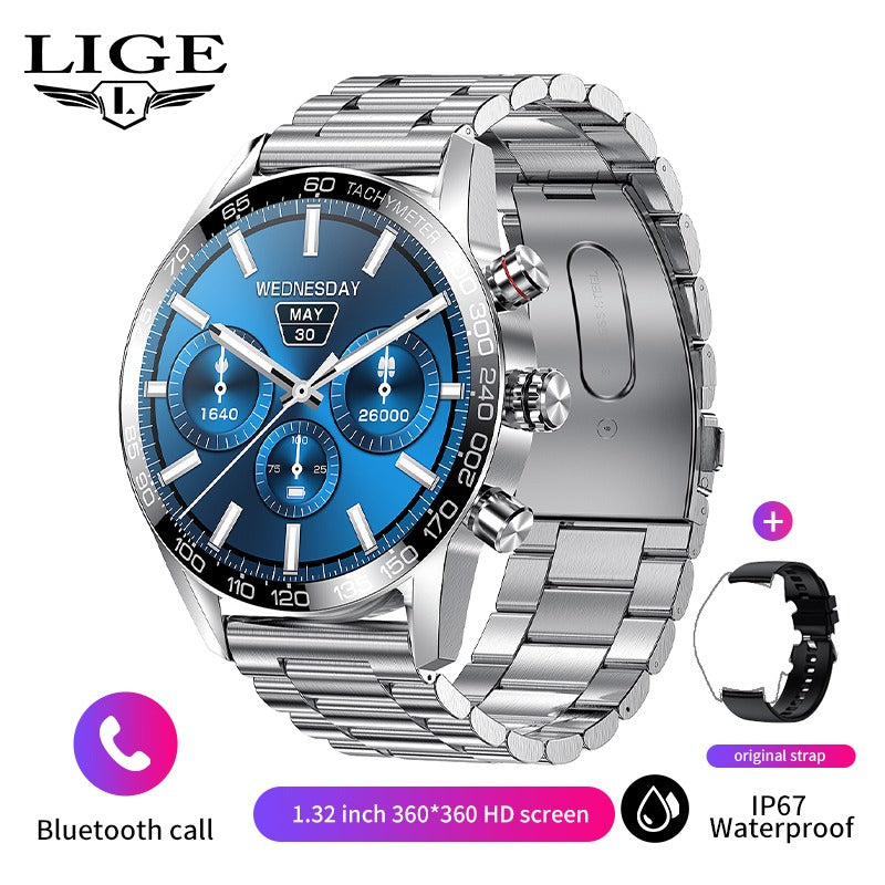 Herren-Smartwatch mit AMOLED-HD-Bildschirm und Bluetooth-Anruffunktion | BW0408
