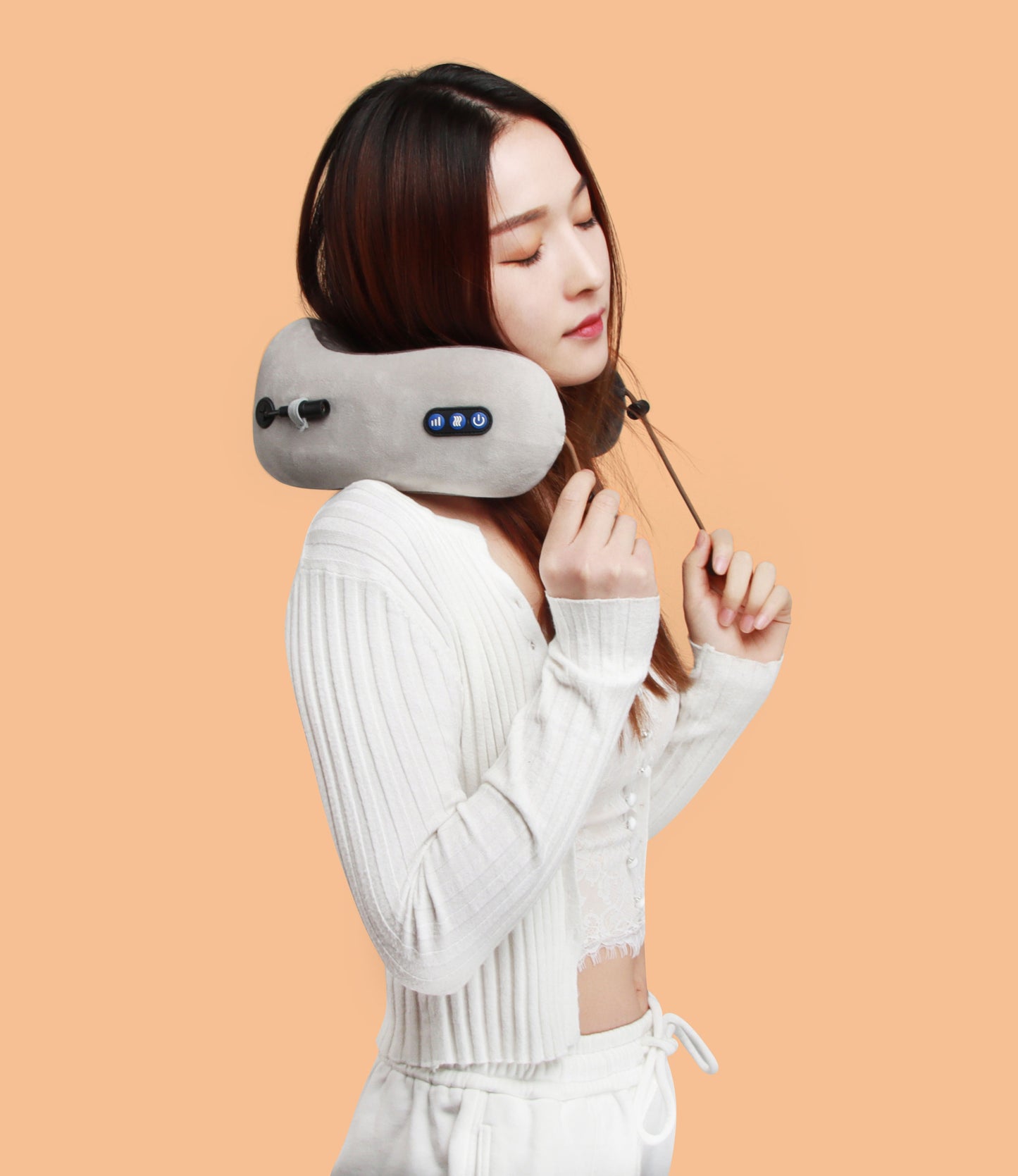 Elektrisches wiederaufladbares Körperkissen-Relaxmassagegerät, beheiztes Vibrationsmassagegerät | TH001