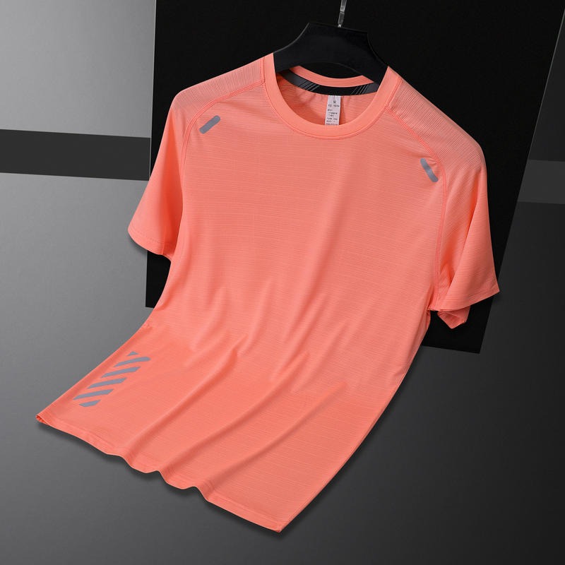 Herren Slim Fit Outdoor Gym Laufen Workout Fitness T-Shirt Lässig Atmungsaktiv Kurzarm Schnelltrocknende Shirts | 2203