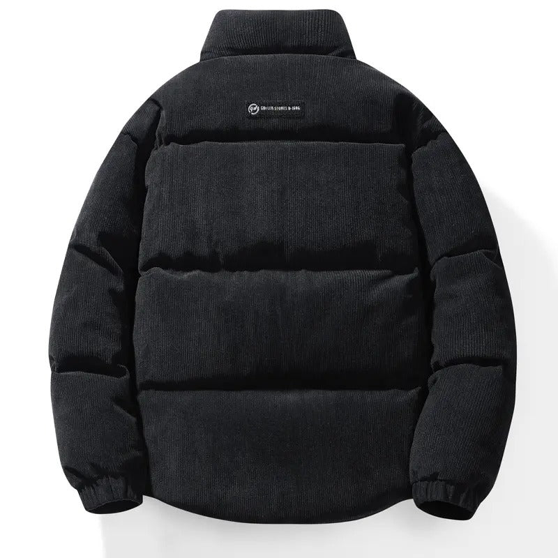 Wintermantel aus Cord, Pufferjacke, lockere, warme Bomberjacke aus Wattebaumwolle (Tasche nicht im Lieferumfang enthalten) | HP-009