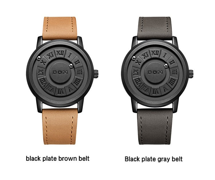 Herrenuhren Magnetischer Rollzeiger Einzigartiges Design Luxus-Armbanduhr aus Edelstahl | 0047