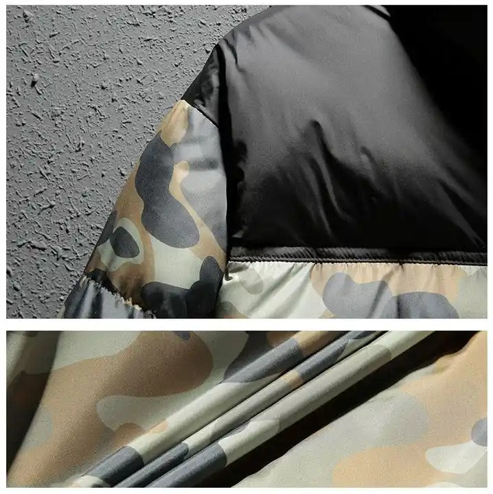 Winterjagd-Bomberjacke mit Camouflage-Muster und Baumwollpolsterung | 18921