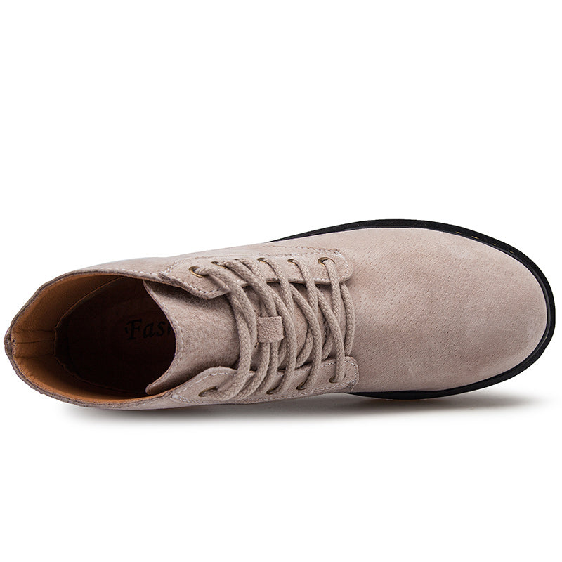Britische Retro-Lederstiefeletten für Herren, modische Thermo-Outdoor-Schuhe | 8916