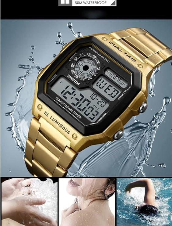 Herren Digitaluhren Militär Sport Elektronische Top-Marke Luxusuhr Wasserdichte Uhr | 1335