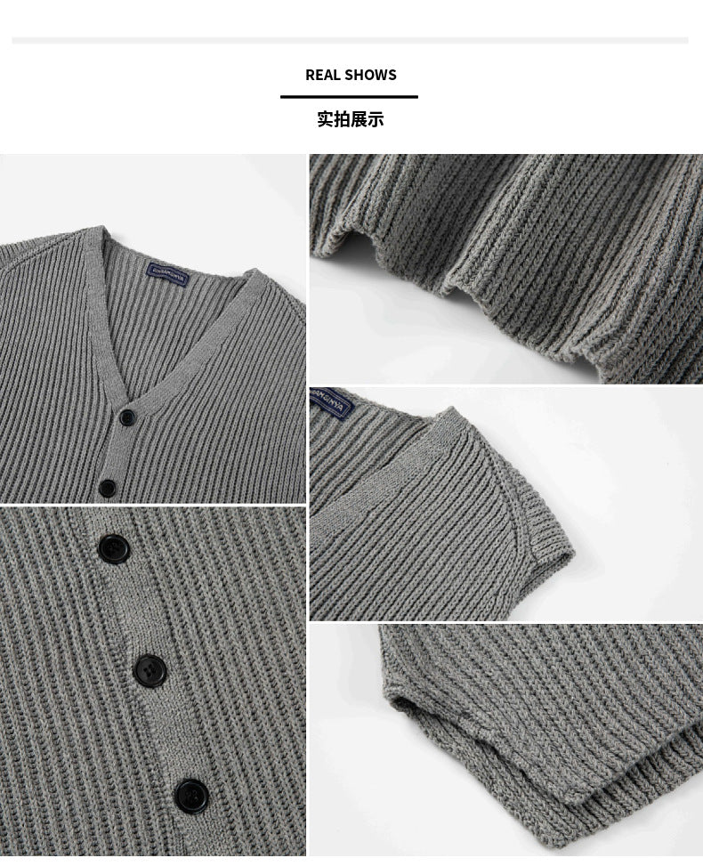 Stilvolle Herren Wollstrickweste Slim Fit Wollweste Perfekt für Herbst & Winter | SY0163
