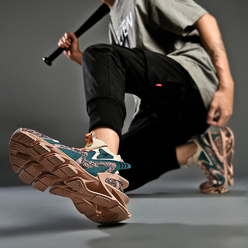 Leichte Laufschuhe für Herren, modisch, lässig, fliegend, gewebt, Turnschuhe, Blade-Sportschuhe | 1236