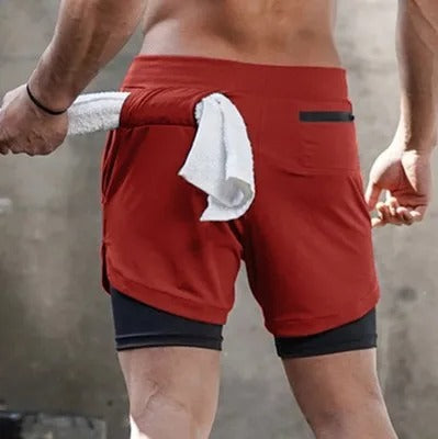 Gemütliche, kurze, sportliche Sportshorts für Herren mit Taschen, elastische Freizeitshorts | DK-858