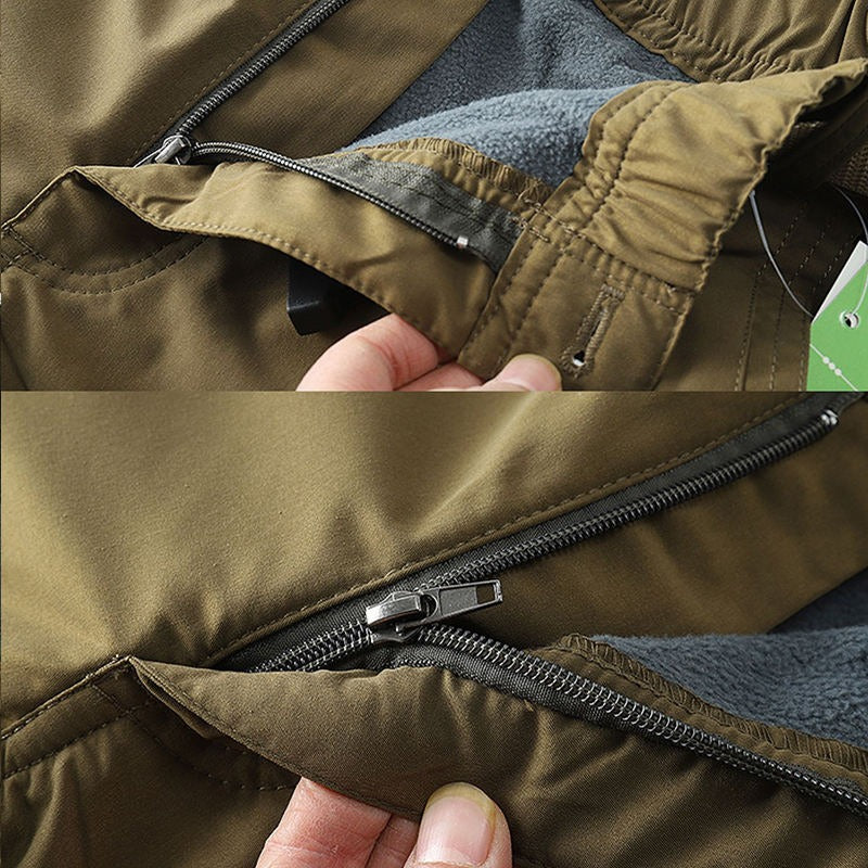 Herren Outdoorhose Taktische Camping Atmungsaktive Fleece Trekking Cargohose | 9019