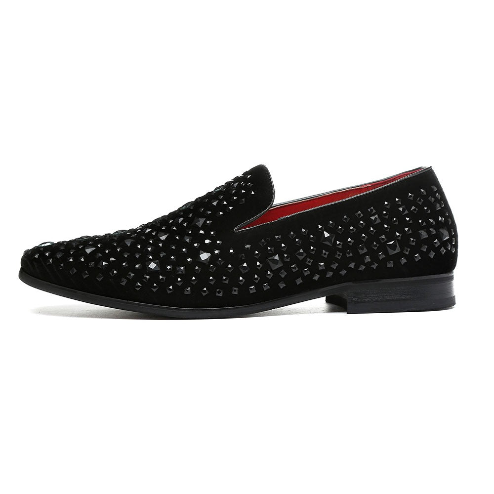 Herren Diamond Wingtip Loafers Casual Hochzeitsschuhe | A2362