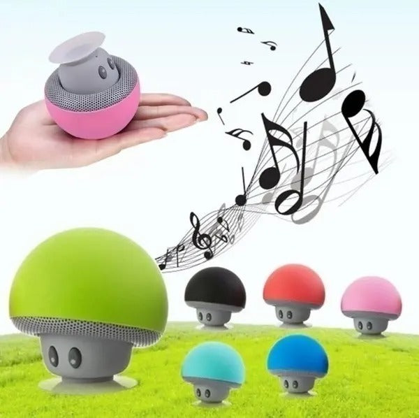Kabelloser Mini-Bluetooth-Lautsprecher Pilzkopf Tragbarer BT-Lautsprecher Saugnapf Handy Tablet Subwoofer | 2023